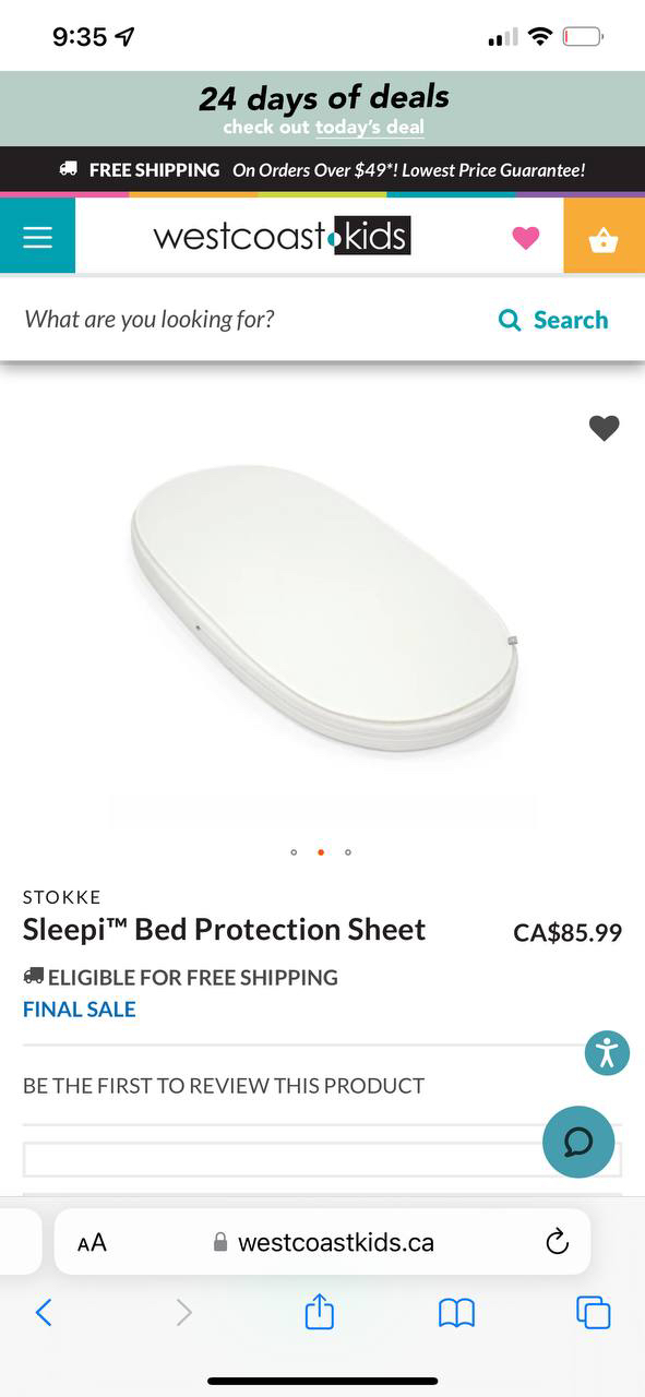 Stokke baby crib bed with mattress and protector - photo 2