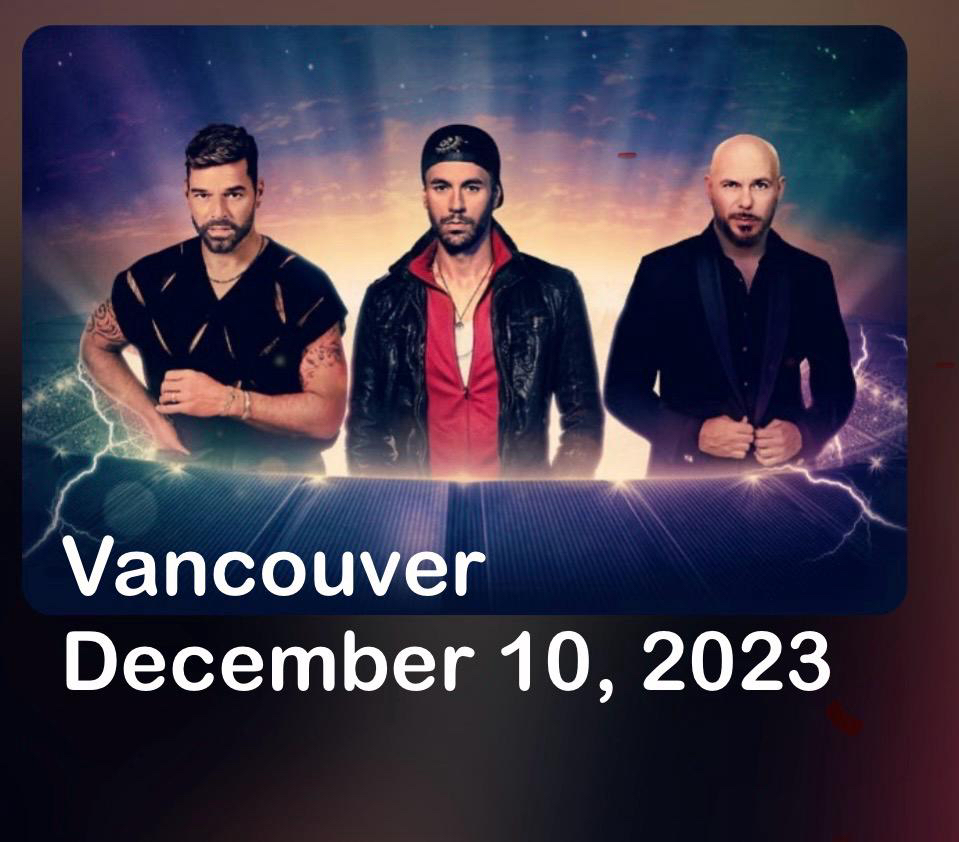 4 tickets to December 10 Ricky Martin, Pitbull, Enrique Iglesias thumbnail