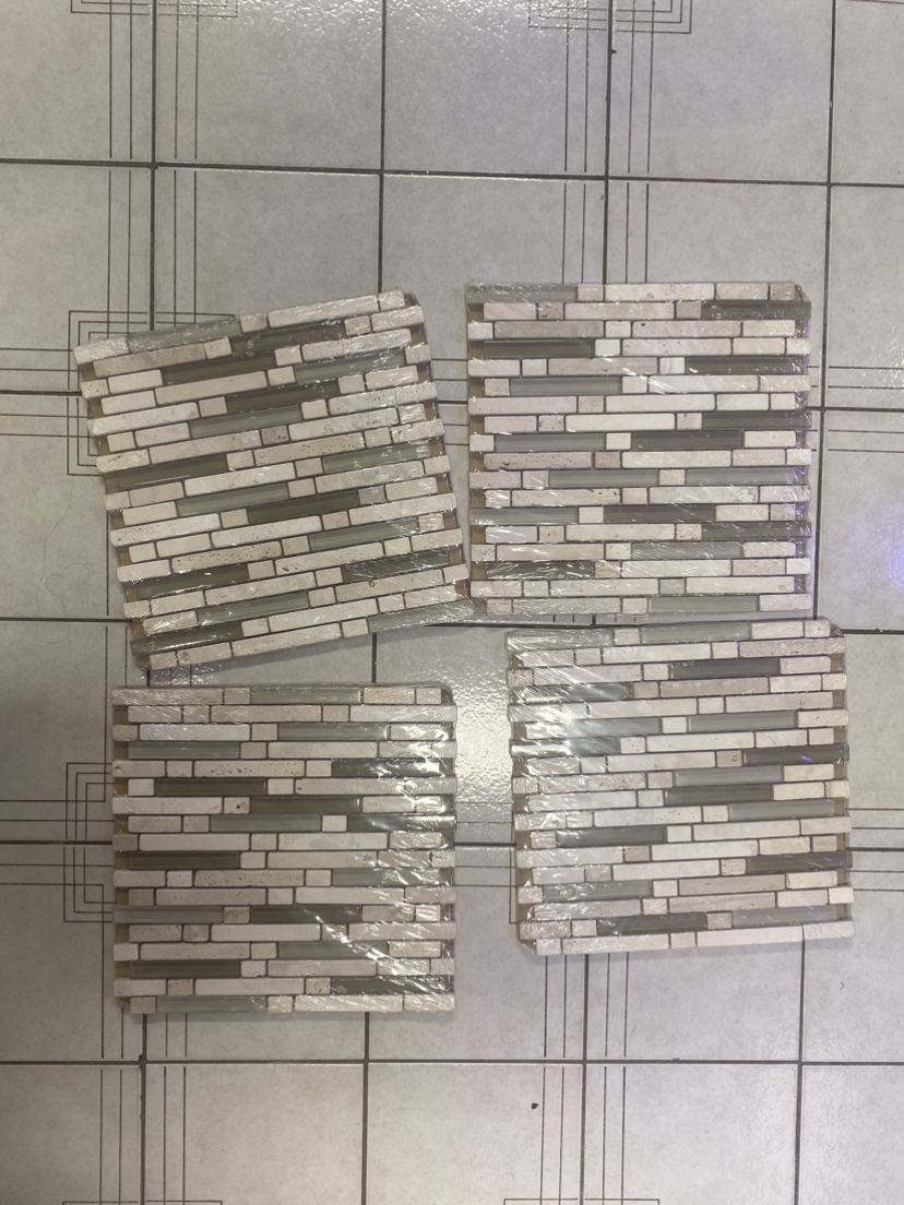 #freecycle Modular Stone and Glass Backsplash Tiles (4) - photo 3