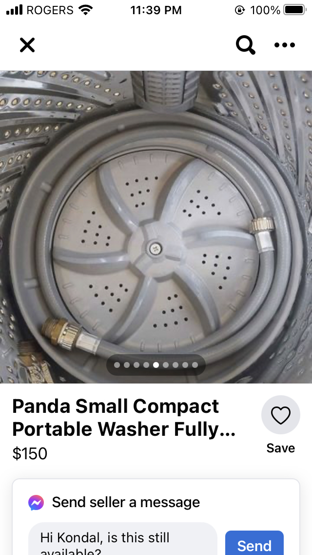 mini washer great condition - photo 3