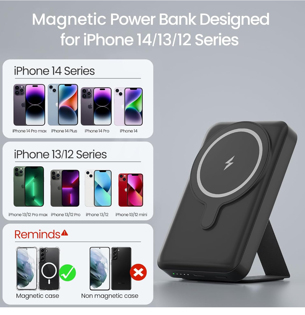 wireless magnetic power bank - photo 5