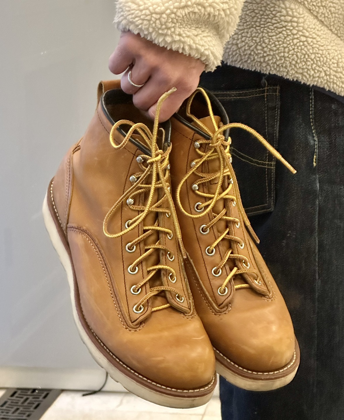 RARE! Red Wing 2904 6 Inch Lineman Boots Oroidinal 9.5D thumbnail