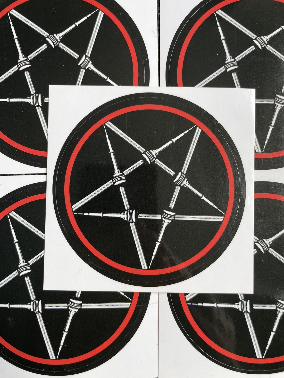 CN Tower Pentagram Sticker Lot Toronto Heavy Metal #SellingSpree image indicator(2)