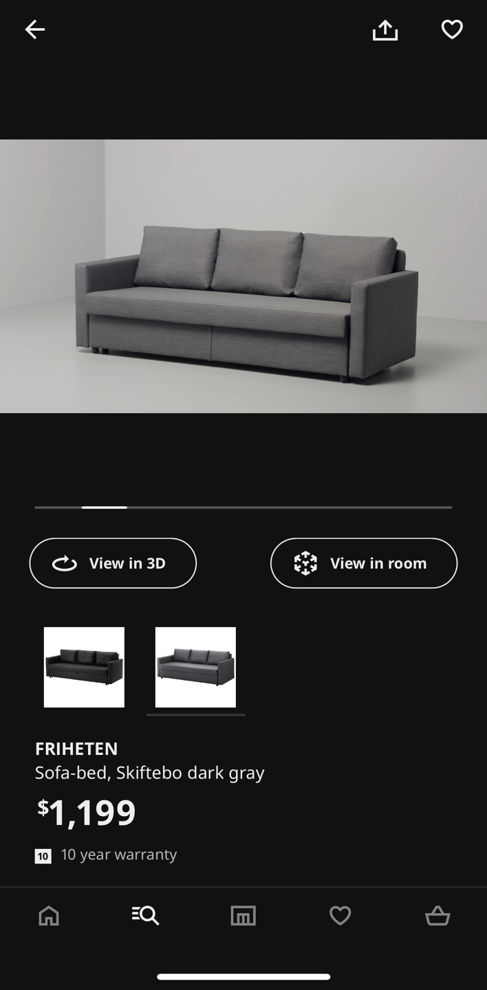 FRIHETEN sofa-bed with storage - photo 3