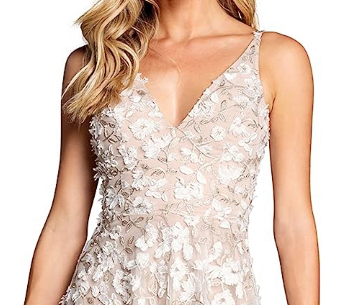 Elisa Sleeveless Plunge Neckline Fit and Flare Midi Dress - NEW - photo 2