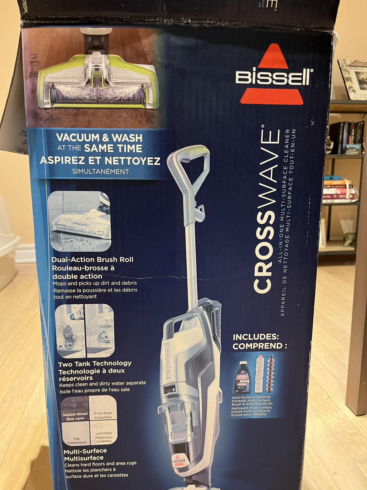 Bissell Cross Wave - Vacuum and Wash at the same time image indicator(4)
