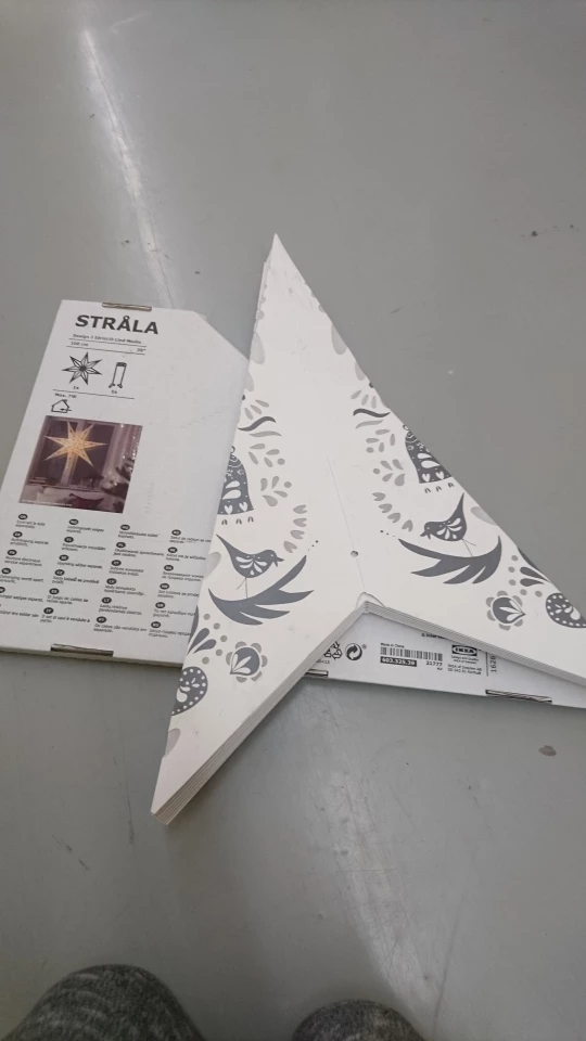 GIANT Ikea Paper Star fold up Strala Christmas New years thumbnail