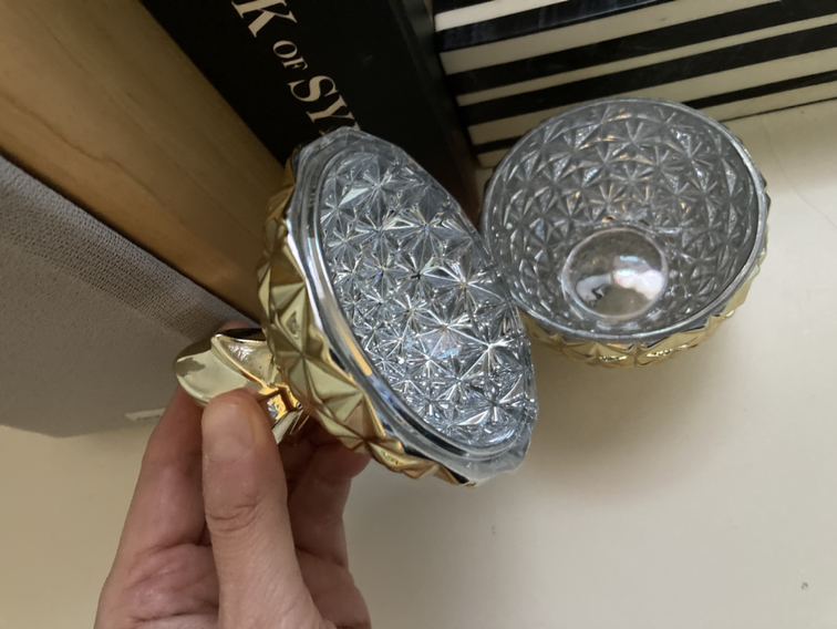 Cute glass pineapple cannister - photo 2