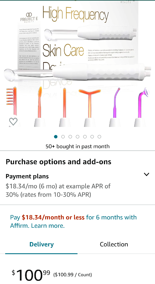 PORTABLE HIGH FREQUENCY FACIAL CARE