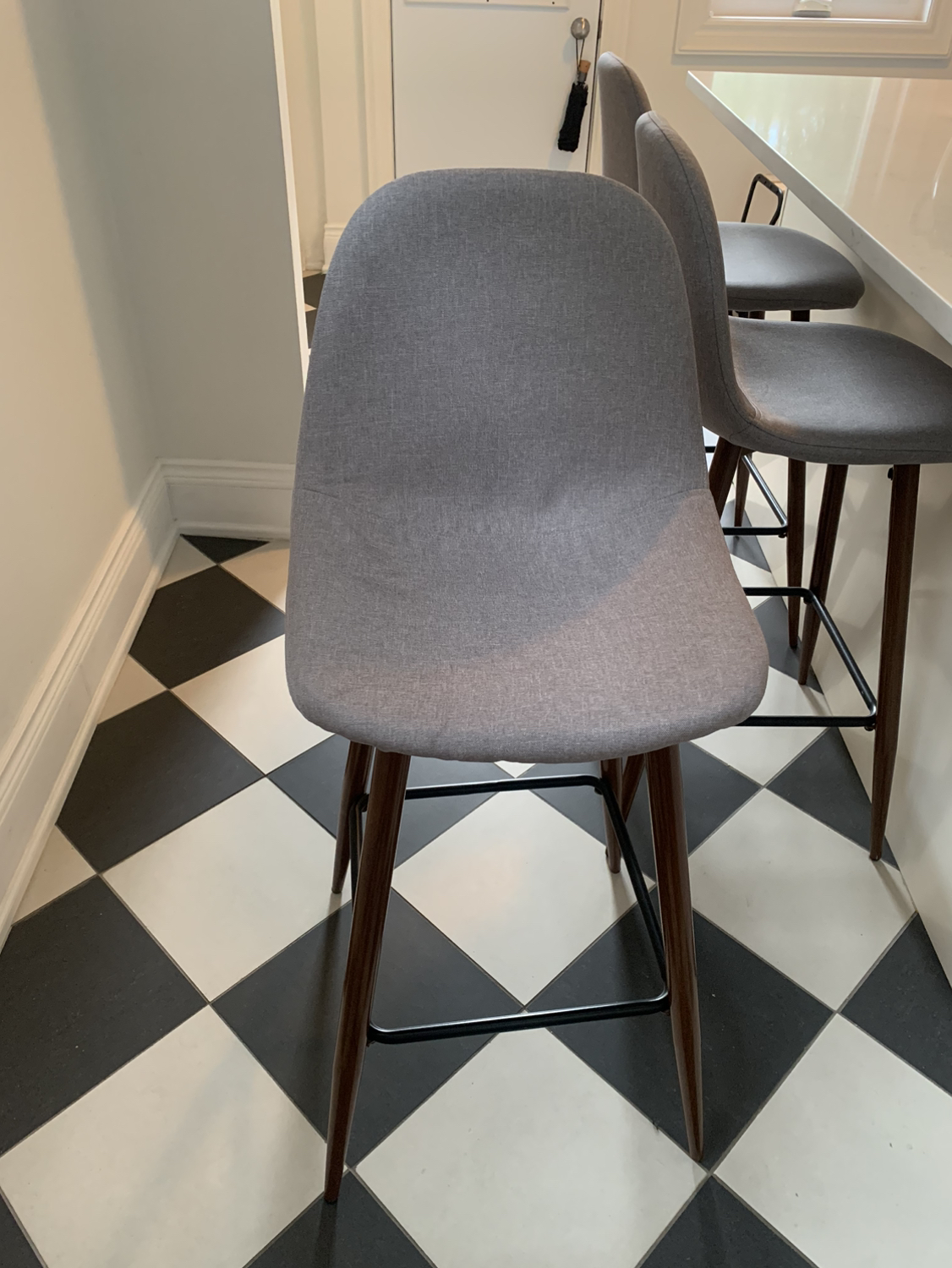 3 mid-century style stools - photo 3