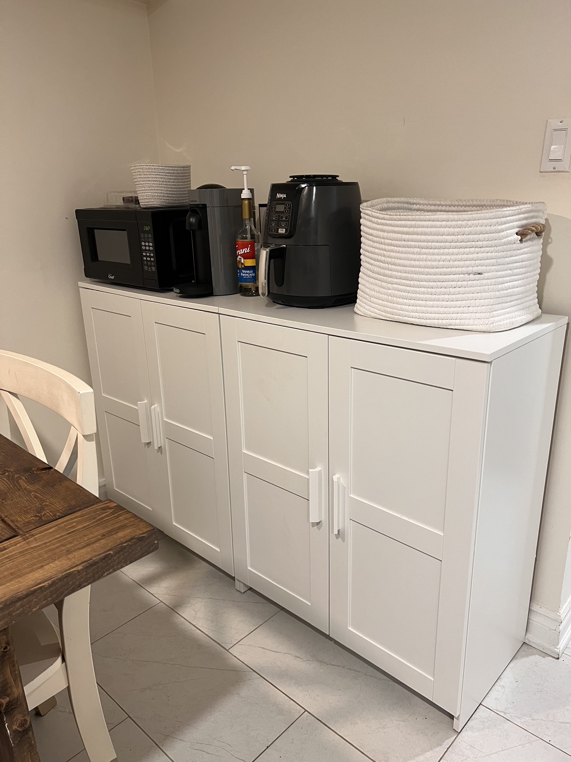 2 x IKEA Brimnes Storage Cabinets