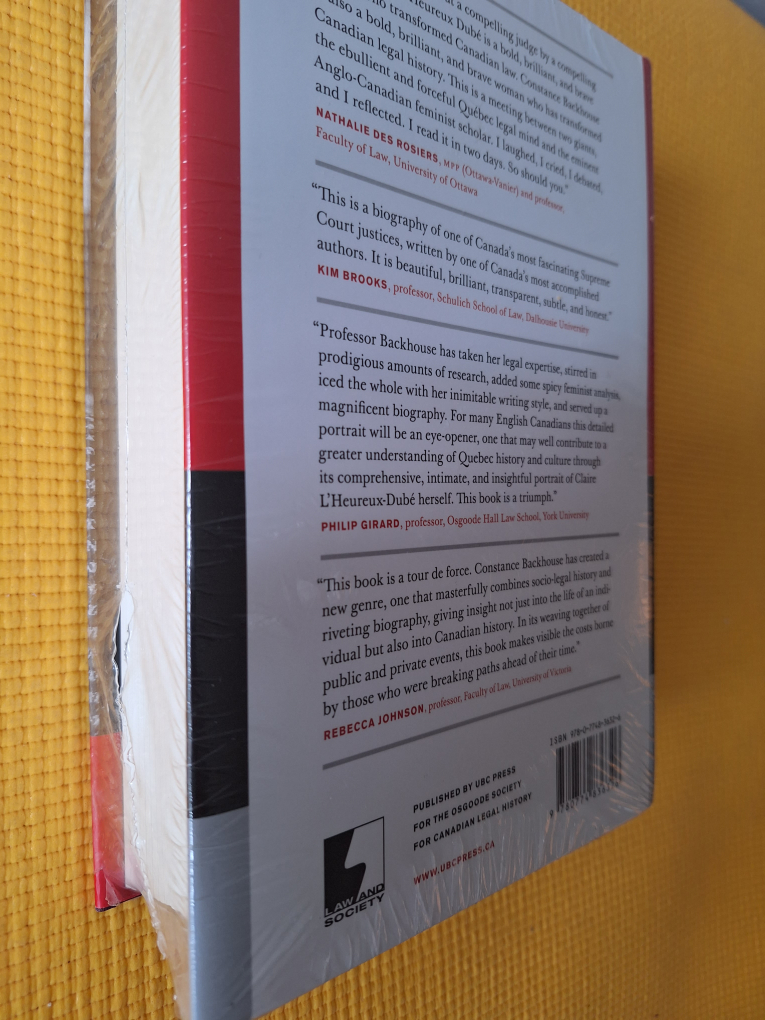 New Sealed Claire L'Heureux Dube : A Life Hardcover Book image indicator(5)