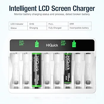 AA & AAA Battery Charger (NiMH Batteries) image indicator(2)