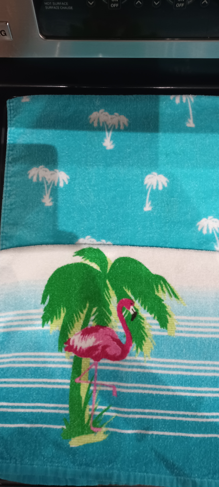 Two Kitchen Towels - Tropical Flamingo thumbnail