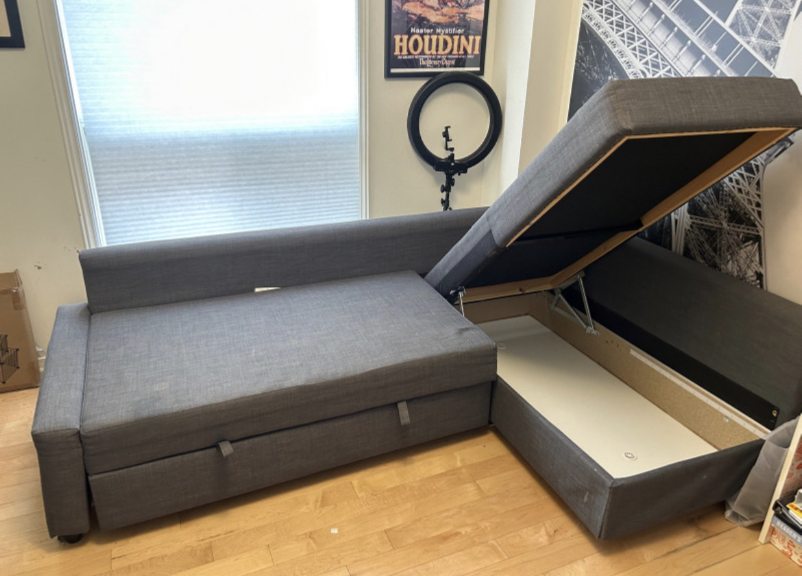FRIHETEN IKEA couch with storage - photo 3