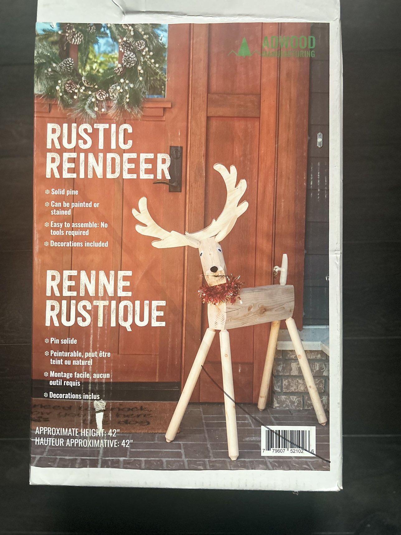 🦌Large 45-inch Rustic Deer Christmas Decoration🎄
