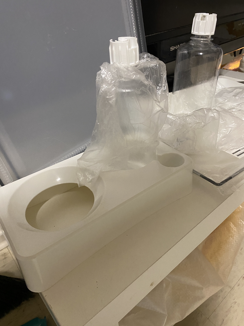 Cat plastic water dispenser