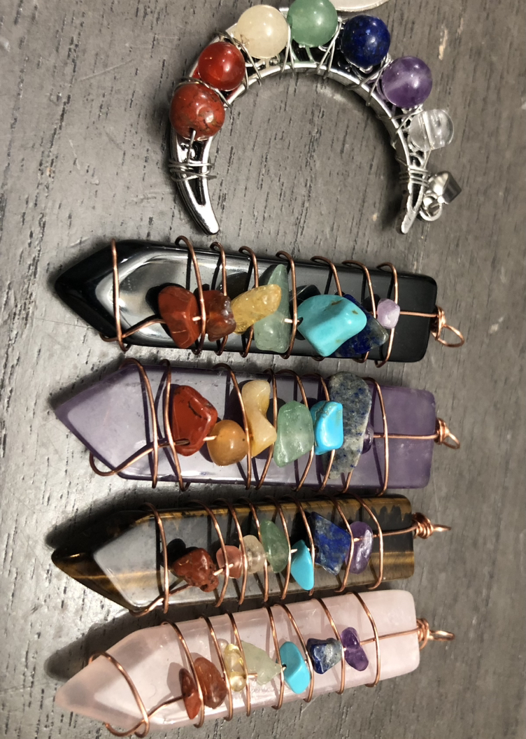 Chakra Crystal pendants