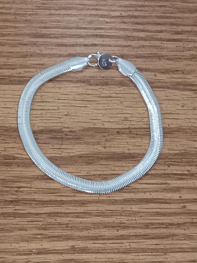 Sterling silver snake bracelet thumbnail