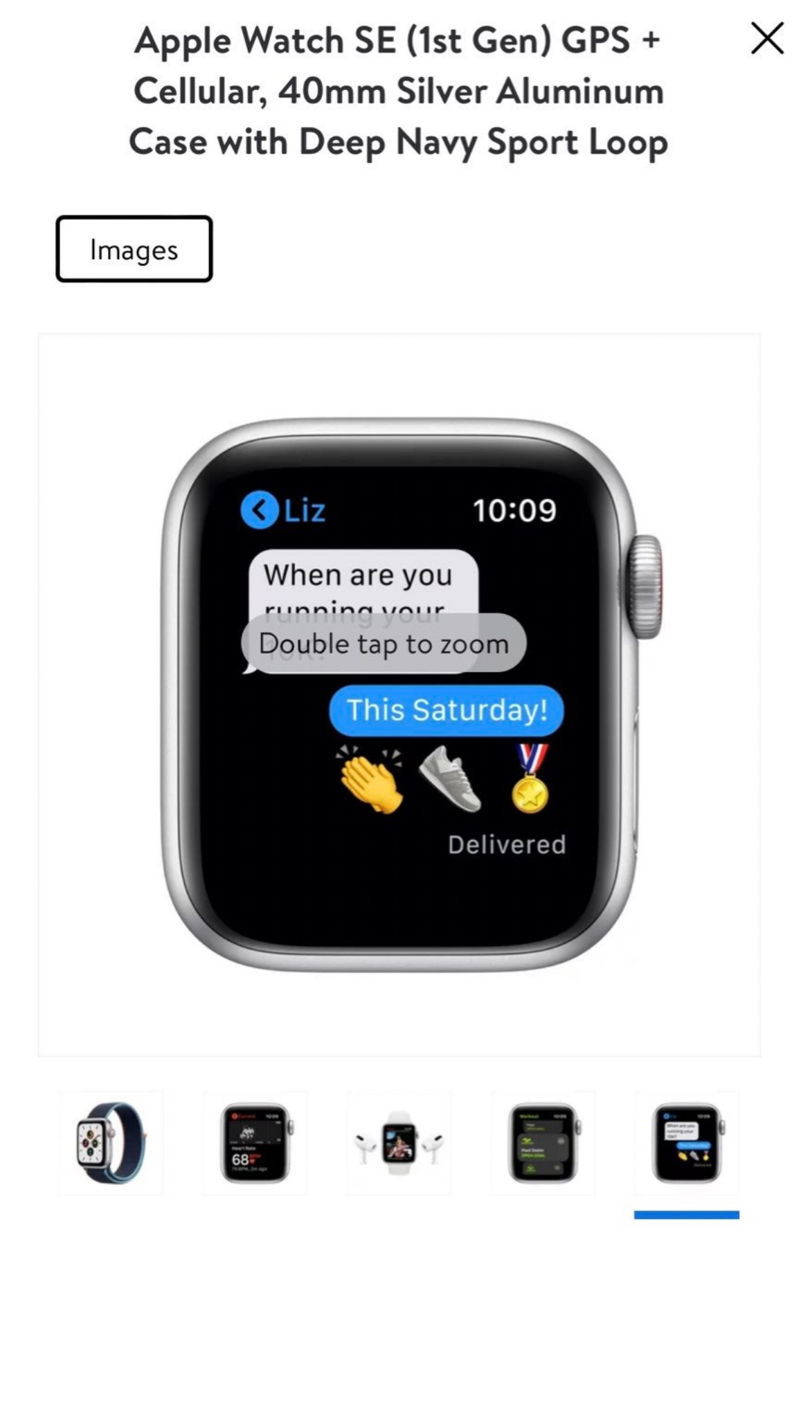 Apple Watch SE WITH Deep Navy Sport Loop - photo 5