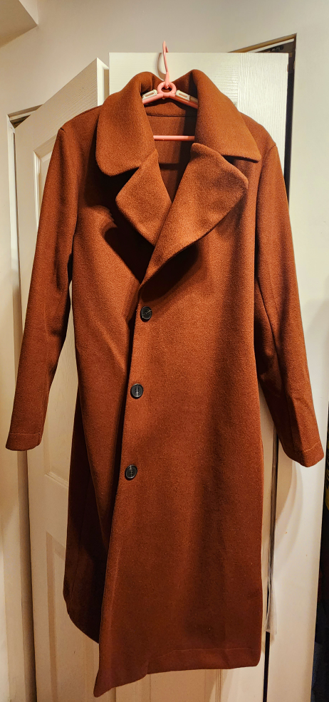 Lapel Neck Overcoat Without Belt thumbnail