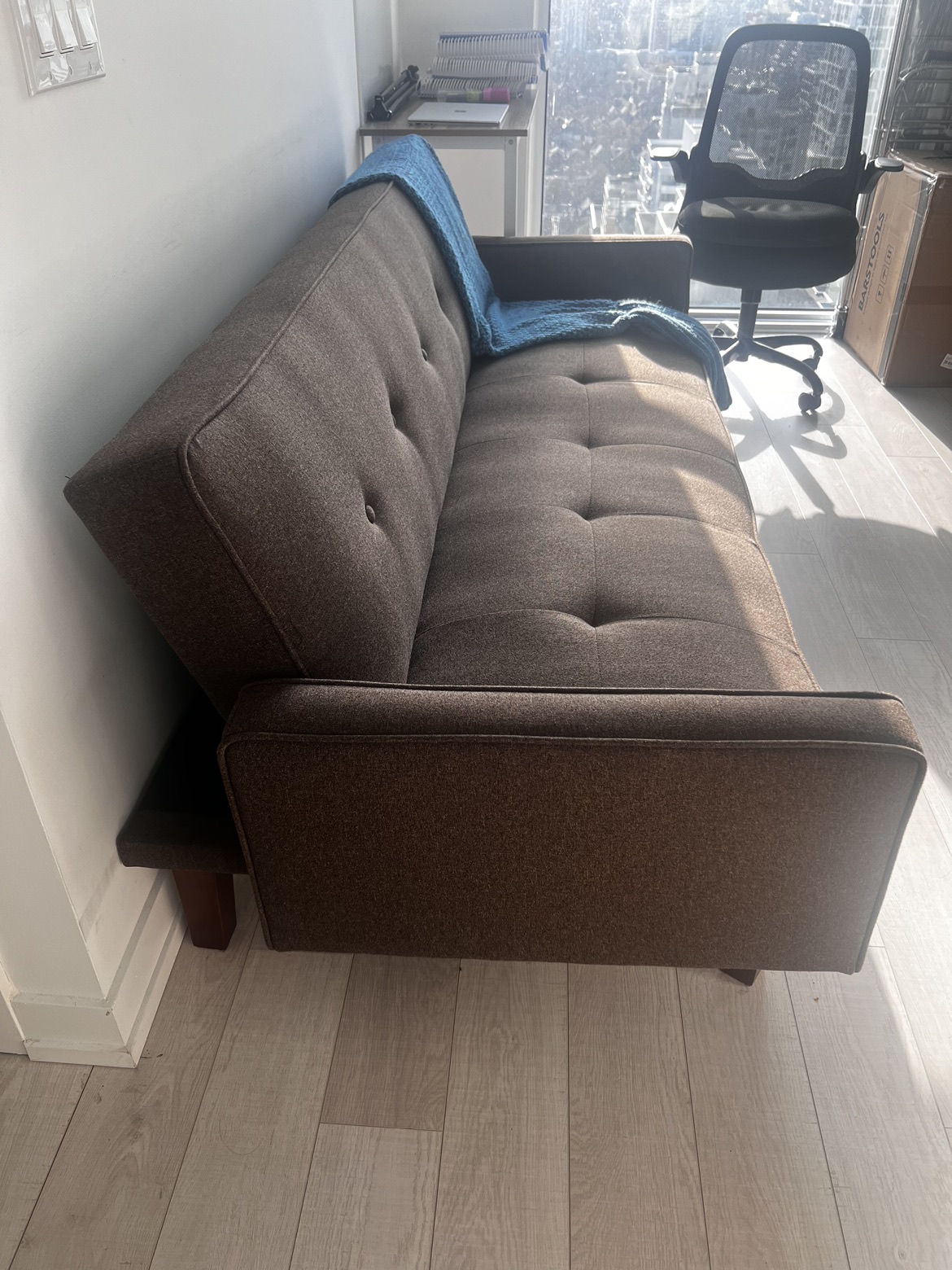 Wayfair couch - Nathalia 75" Square Arm Sleeper - photo 2