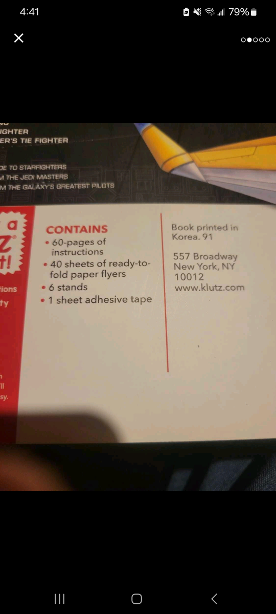 Star Wars-Folded Flyers(Make 30 Paper Starfighters) book image indicator(2)