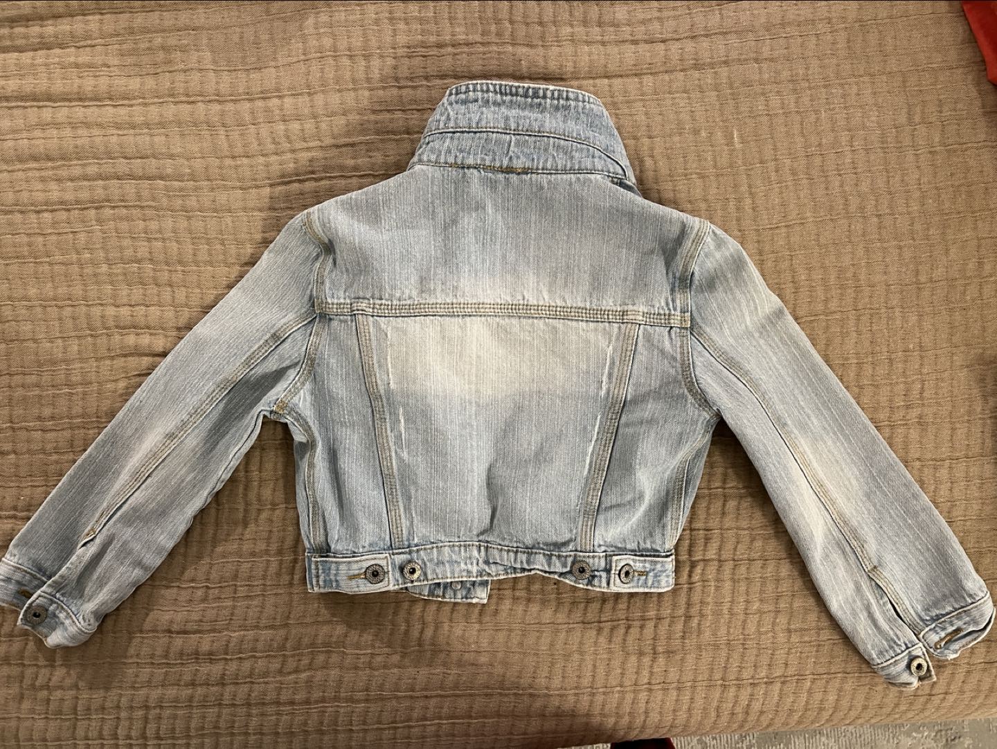 Denim crop jacket - photo 2