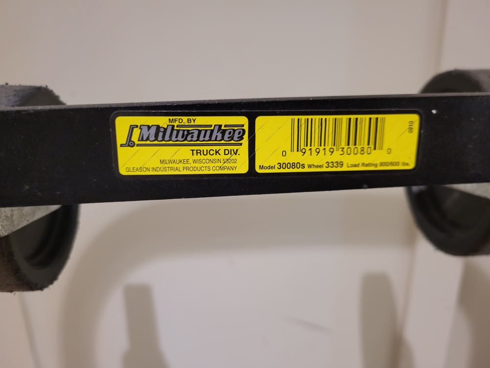Milwaukee Dolly 800lb capacity converts to a platform cart too. - photo 4