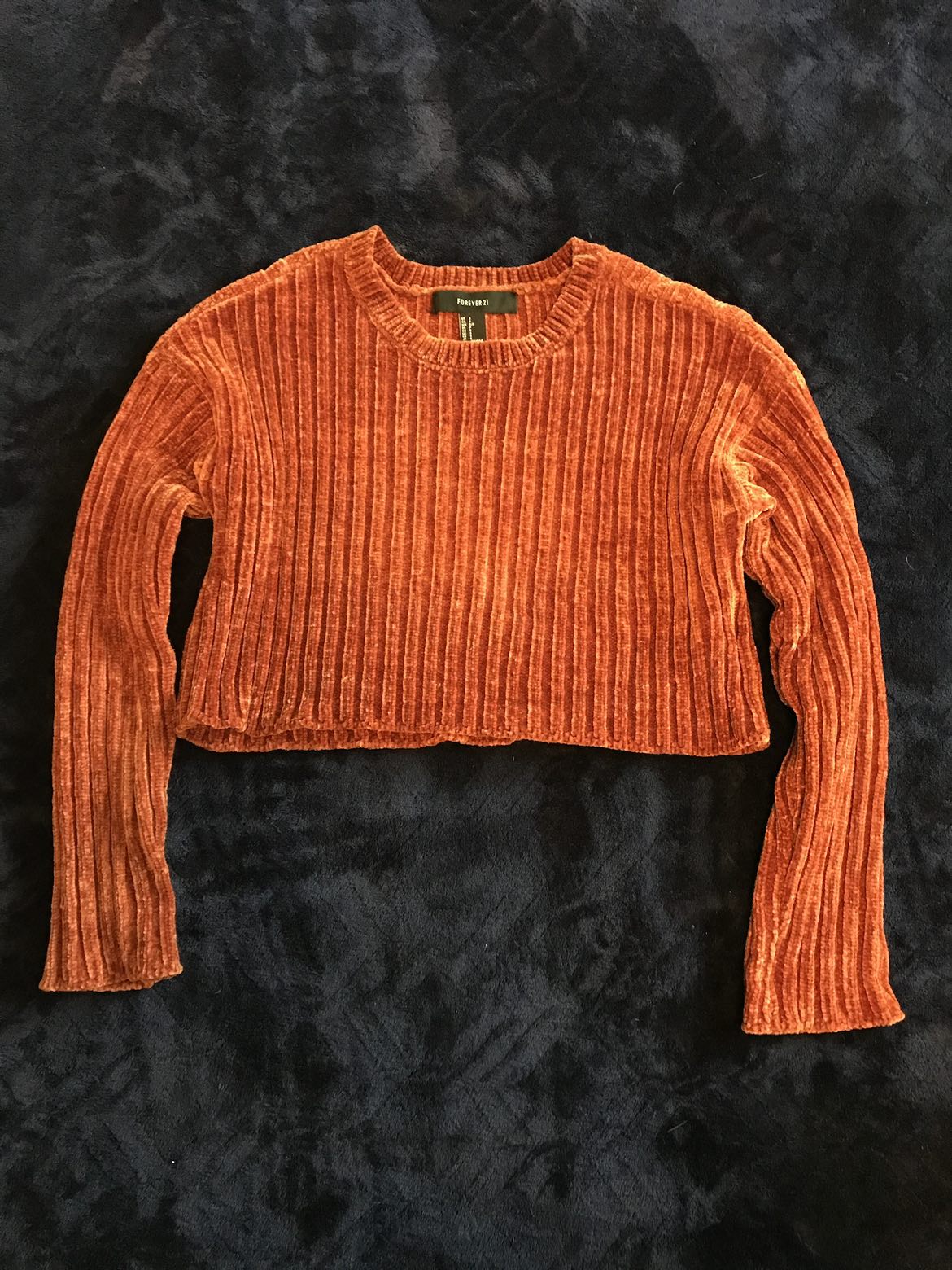 Copper Hi-Crop Sweater