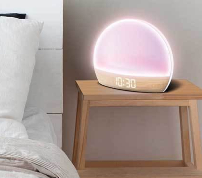 Brookstone Sunrise Alarm Clock with Soft LED Lights