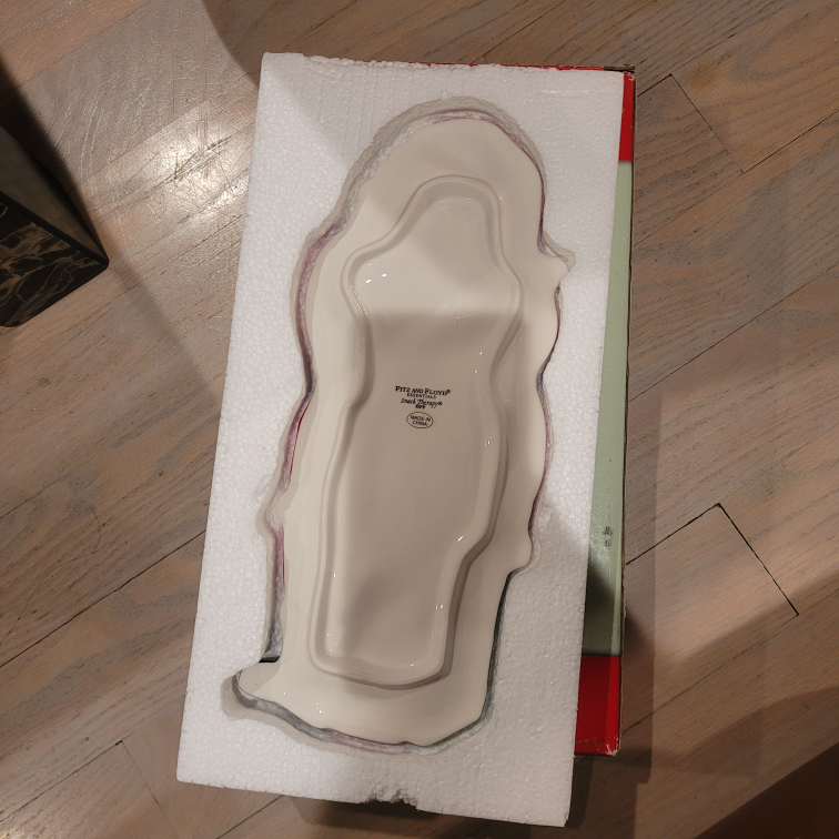 Fitz and Floyd Snack Therapy Santa Server NEW image indicator(7)