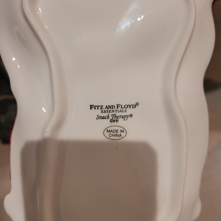 Fitz and Floyd Snack Therapy Santa Server NEW image indicator(8)