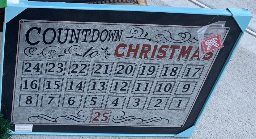 Martha Stewart Christmas countdown calendar new