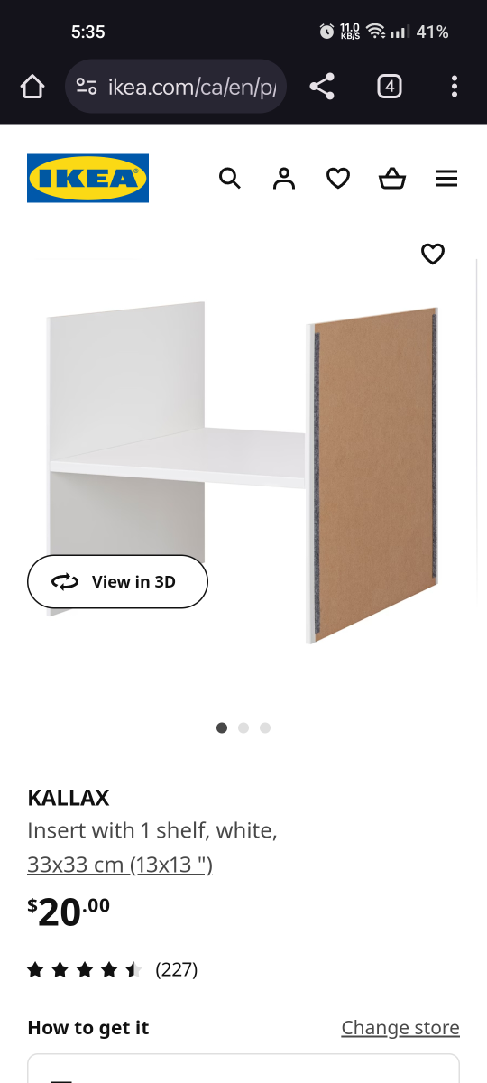 IKEA Kallax 3 x 4 Shelf / Storage with Inserts image indicator(10)