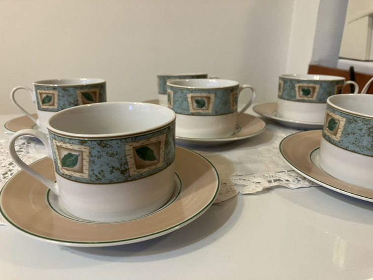 6 Tea cups and 6 plates. image indicator(2)