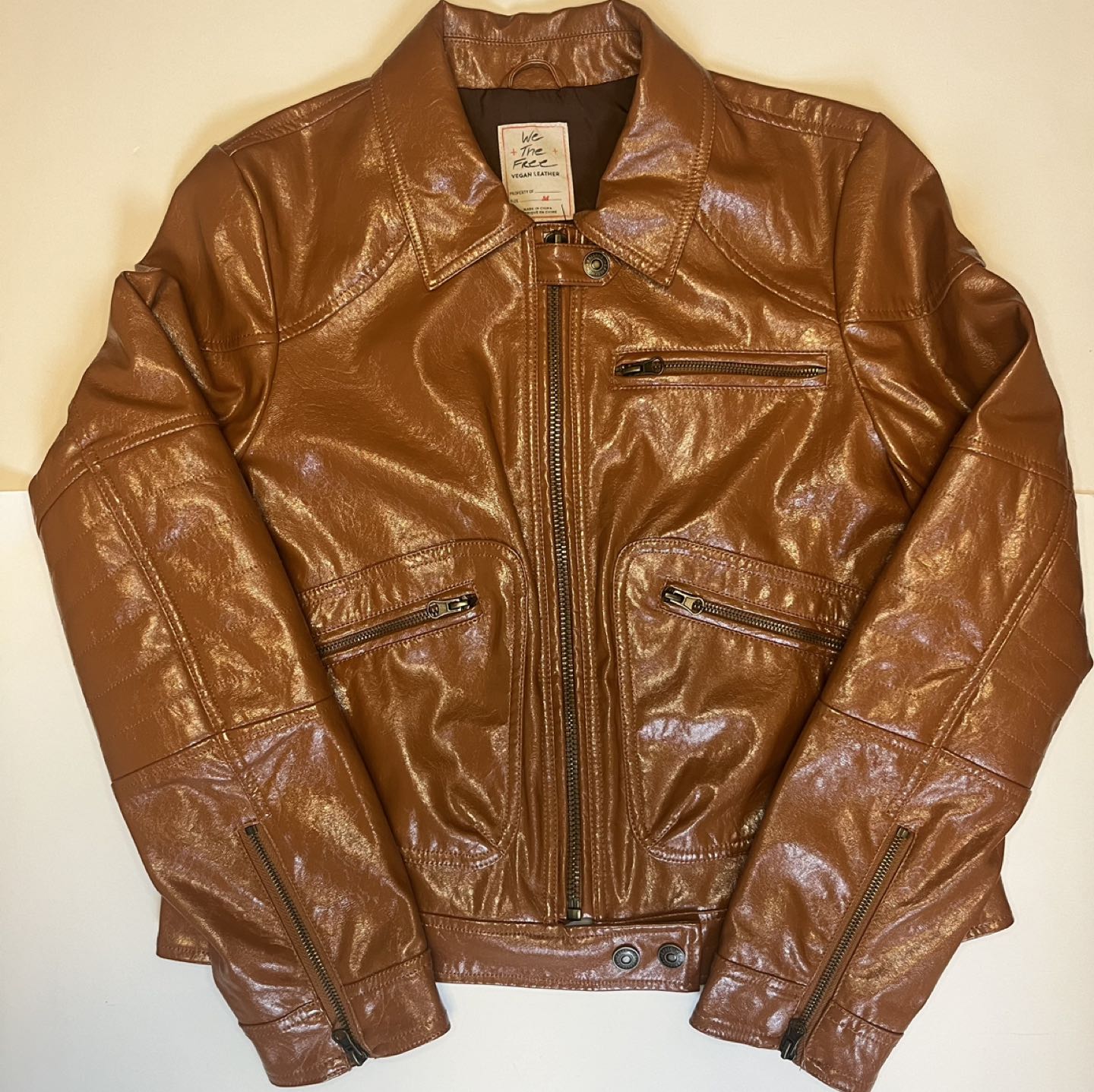 Free People Josie Vegan Leather Biker Jacket image indicator(3)