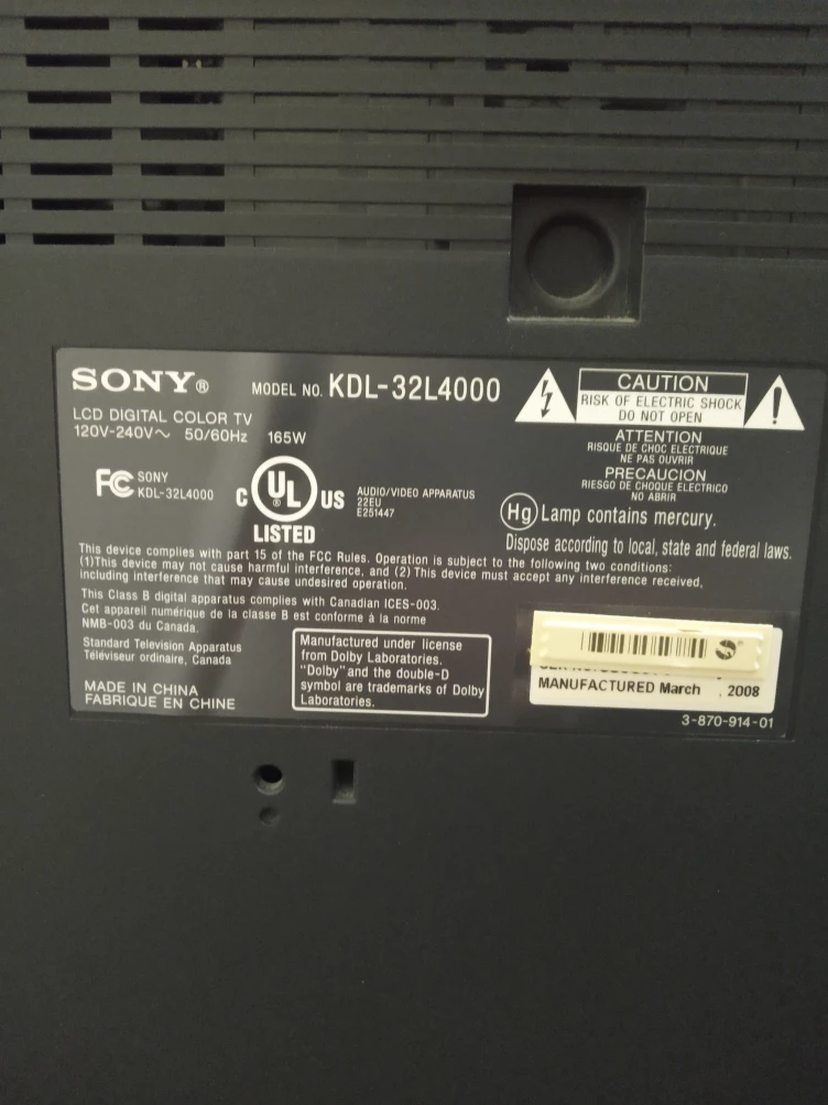 Sony Bravia LCD Digital Color TV - photo 5