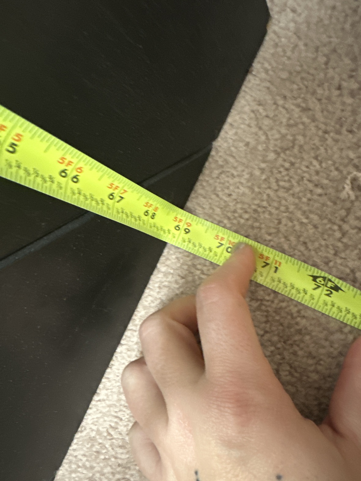 IKEA BLACK large standing or hanging Mirror - photo 2