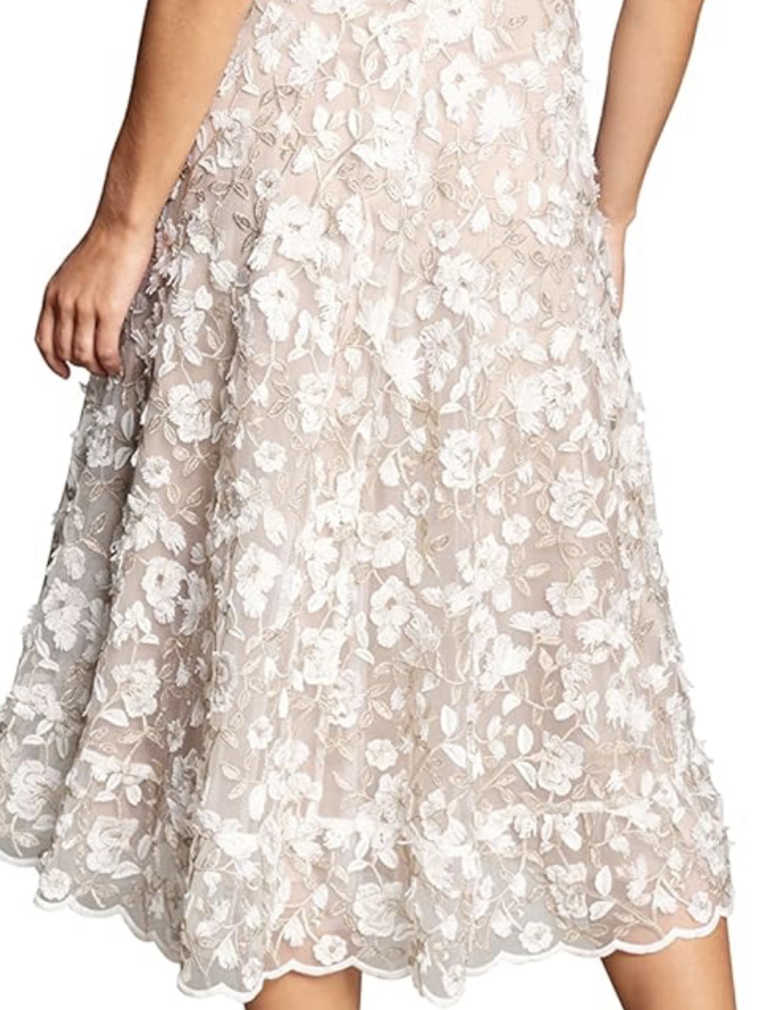 Elisa Sleeveless Plunge Neckline Fit and Flare Midi Dress - NEW - photo 3