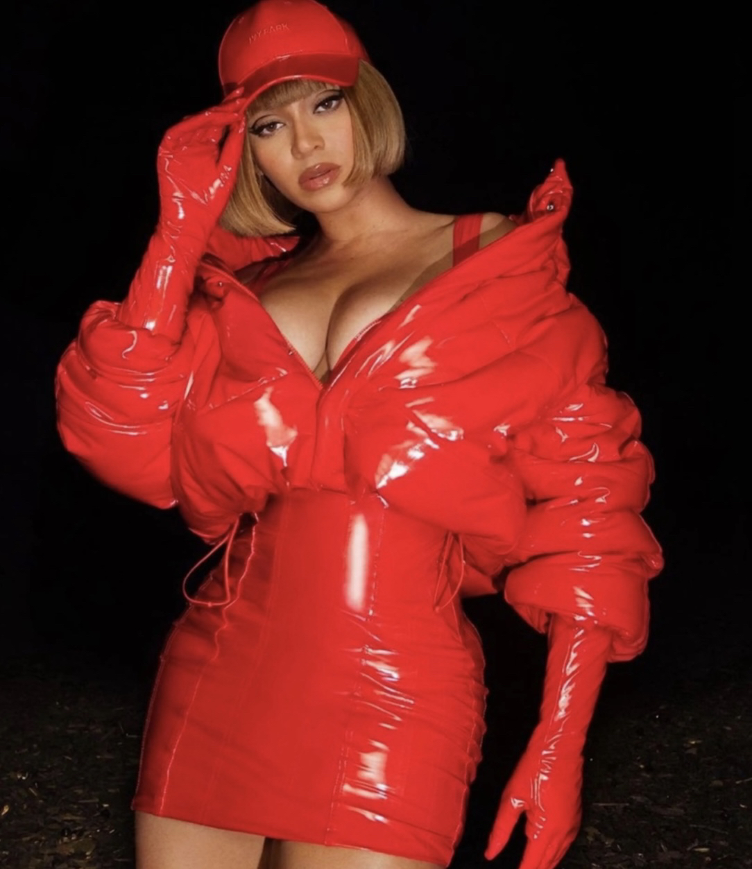 New with tags Ivy Park adidas red puffer Large image indicator(9)