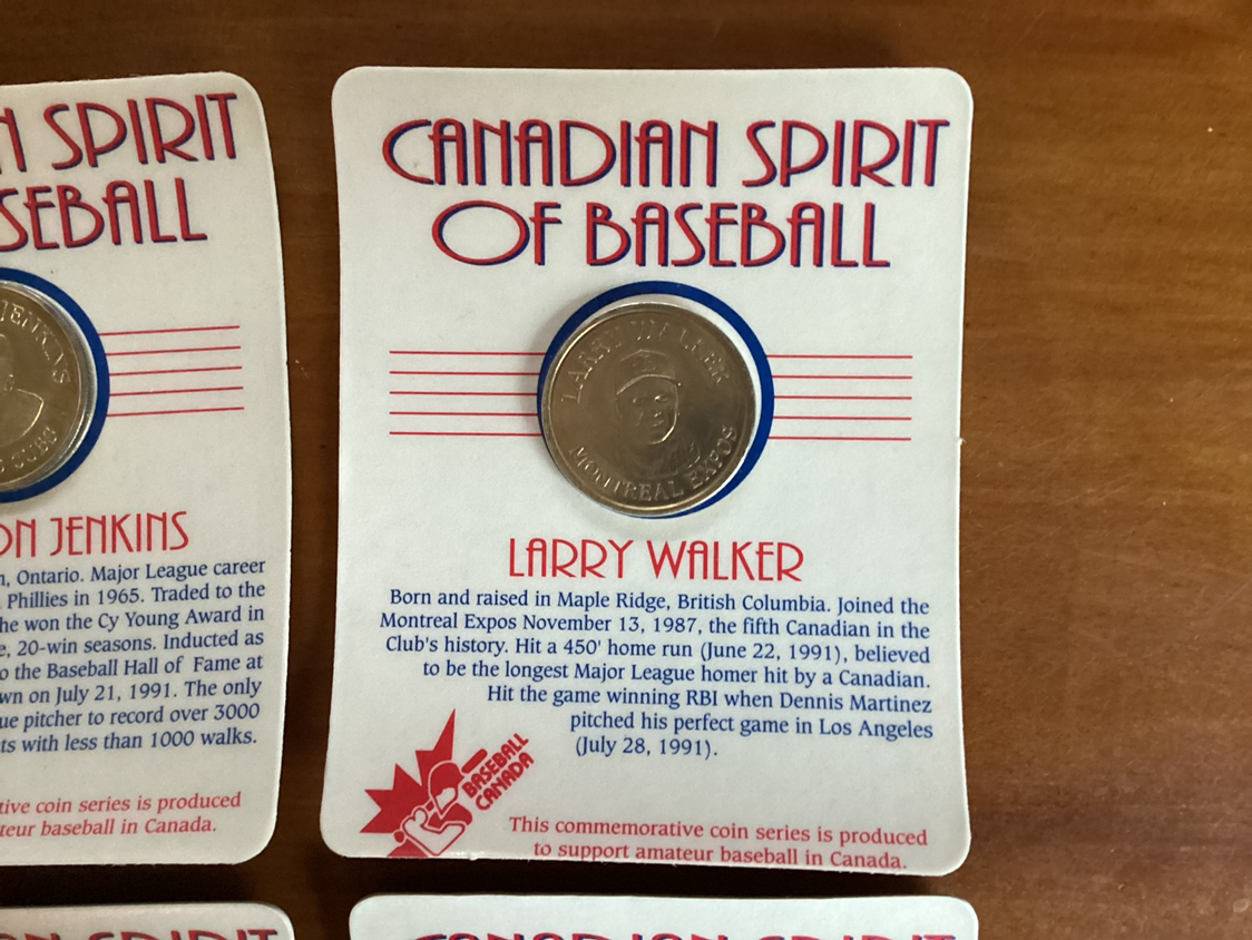 6 Rare Unopened CANADIAN SPIRIT of BASEBALL COMMEMORATIVE COINS image indicator(4)