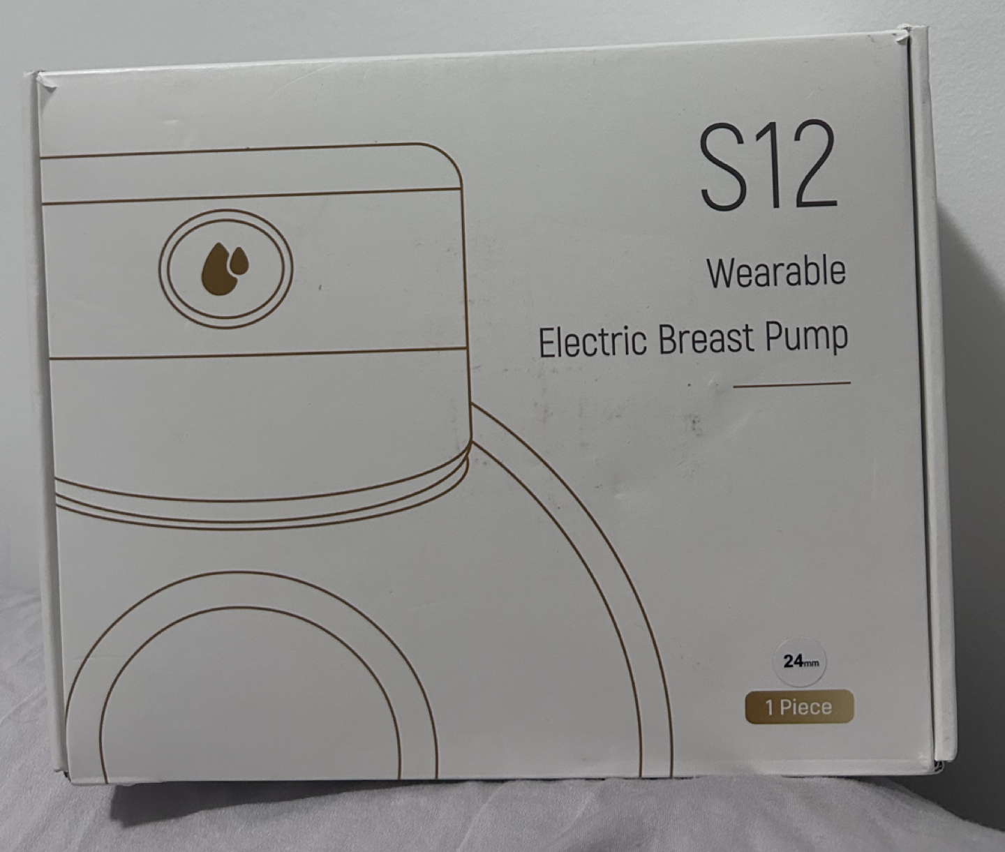Wearable electric breast pump