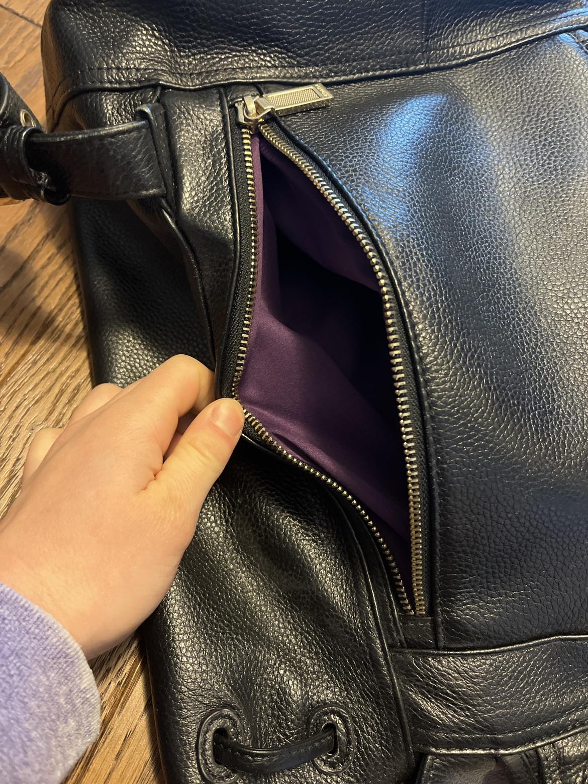 Black leather bag - photo 5