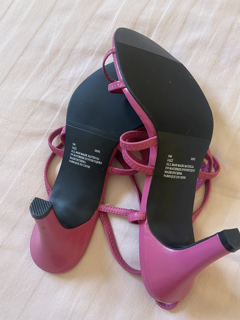 Pink heeled sandals  Size 9M - photo 2