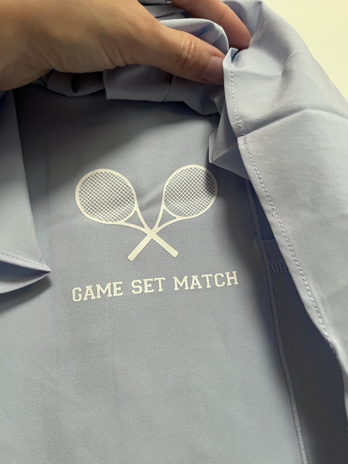 aerie Offline light blue pleated tennis skirt – size S image indicator(2)