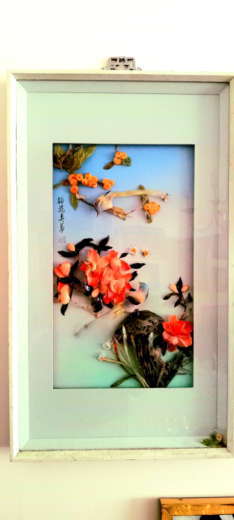 vintage 70s 3d shell art handmade with shells  only $15 image indicator(3)