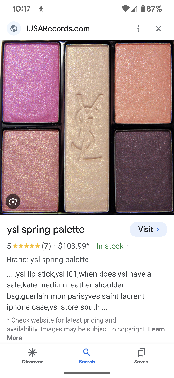 **YSL LIMITED EDITION** Flower Crush Eyeshadow Palette image indicator(3)