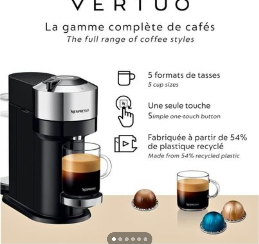 Nespresso Vertuo Next Premium Coffee and Espresso Machine thumbnail