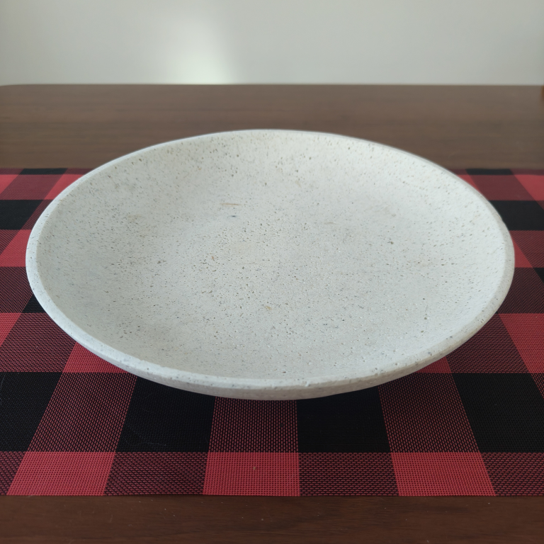 White Stone Decorative Bowl